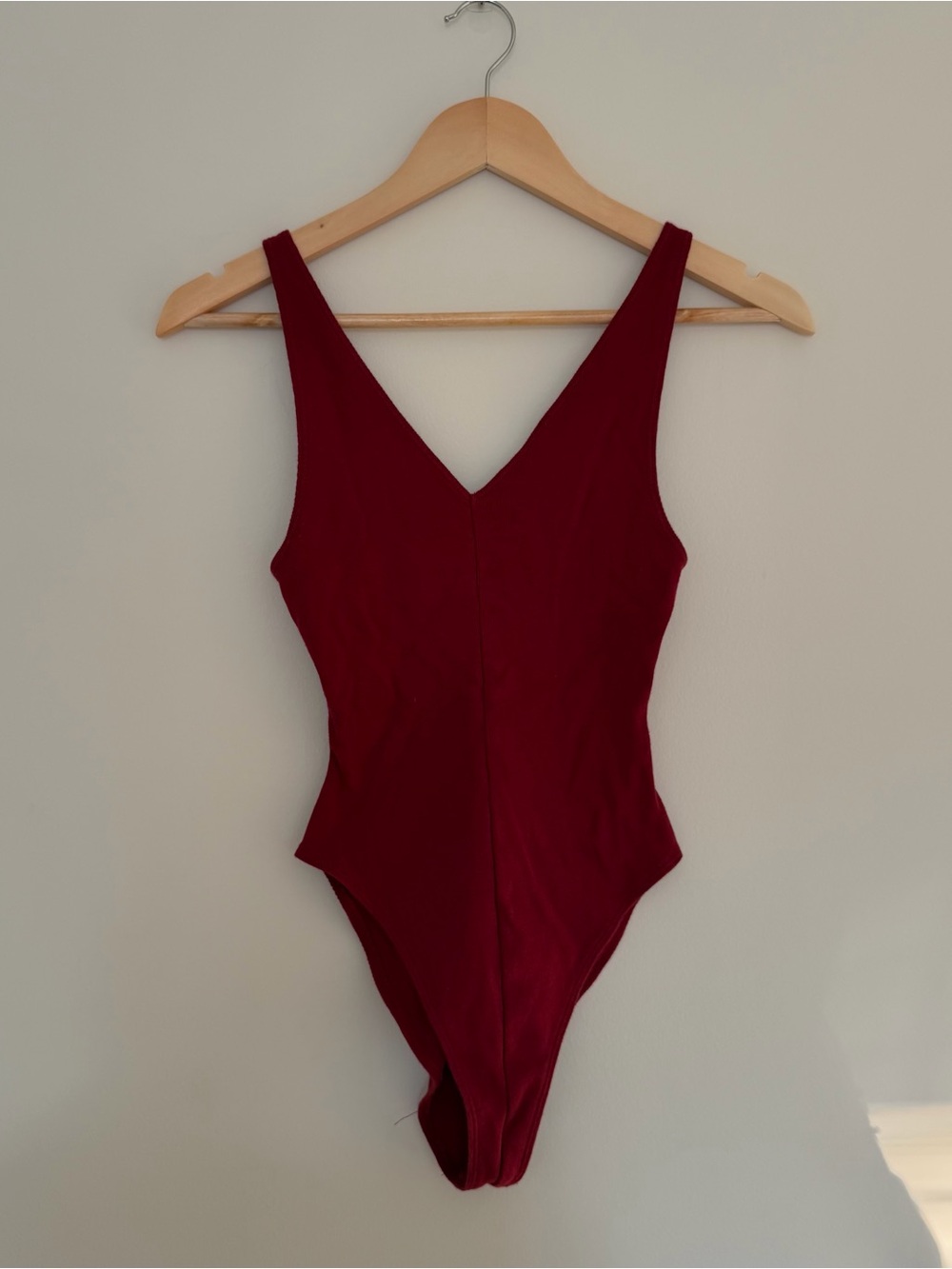 Forever 21 Deep Red Girls' One-Piece Bodysuit